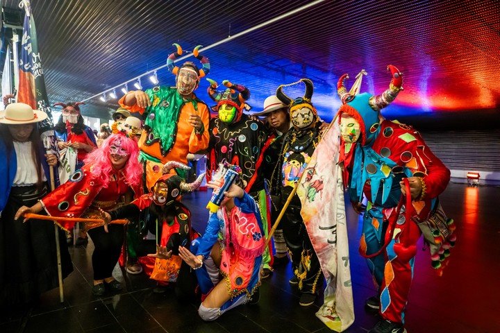 El Carnaval de Jujuy en Buenos Aires desbordó el Palacio Libertad este domingo. Foto: prensa Palacio Libertad gentileza.