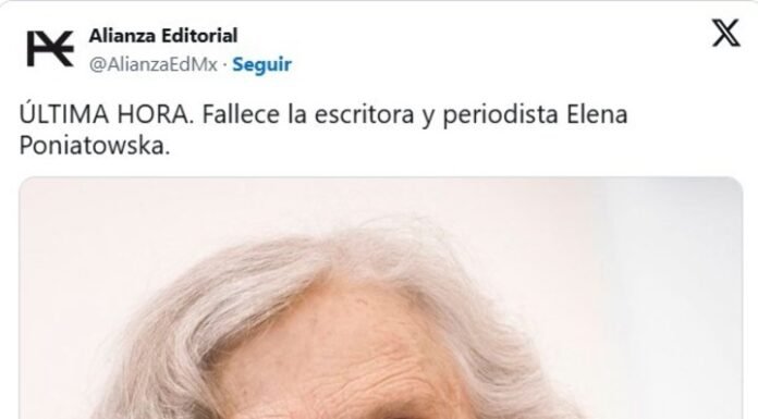 Otra víctima del sepulturero de los famosos: ahora dio por muerta a la escritora mexicana Elena Poniatowska