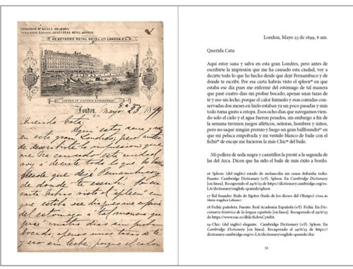 Páginas interiores del libro El viaje de Cecilia Grierson, compilación de María Angélica Labiano (Maizal Ediciones). Foto: gentileza.