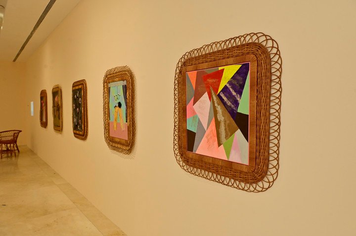 La serie de los mimbres. Pinturas que estuvieron en la feria ARCOmadrid. 