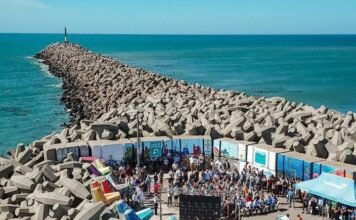 Galería Mar Adentro, en el puerto de Quequén: un innovador paseo artístico sobre el mar