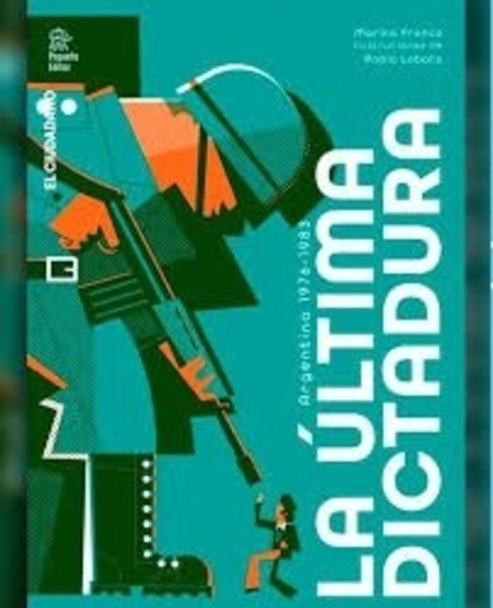 La última dictadura, de Marina Franco con ilustraciones de Pablo Lobato (Pequeño editor). Foto: gentileza.