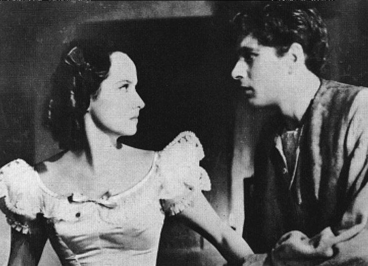 Merle Oberon y Laurence Olivier en la pelicula Cumbres Borrascosas. Foto: archivo Clarín.