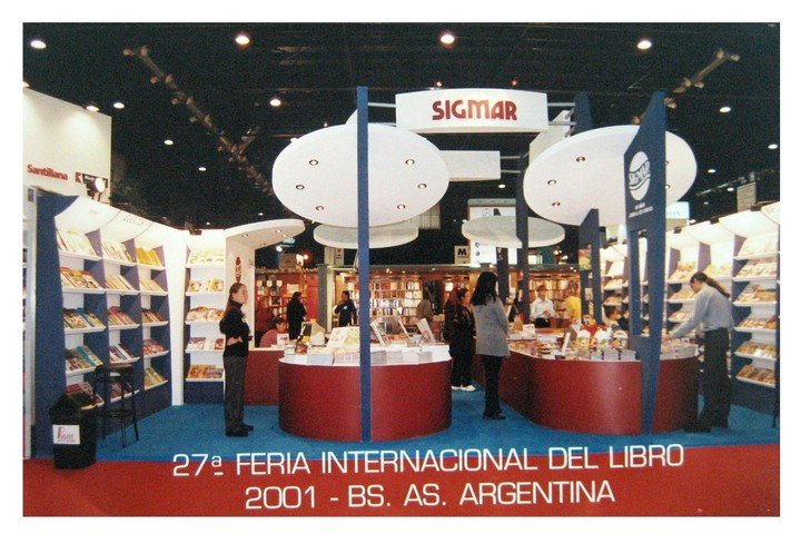 El stand de Sigmar en la Feria de 2001. 