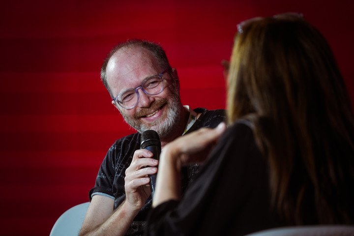 La ciencia sueño para toda familia. Diálogo con Diego Golombek autor de Abecedario sueño en el espacio cultural Clarín-Ñ.Foto: Mariana Nedelcu.