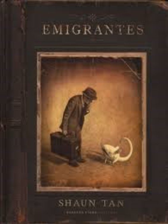 Tapa. Emigrantes, de Shaum Tan.