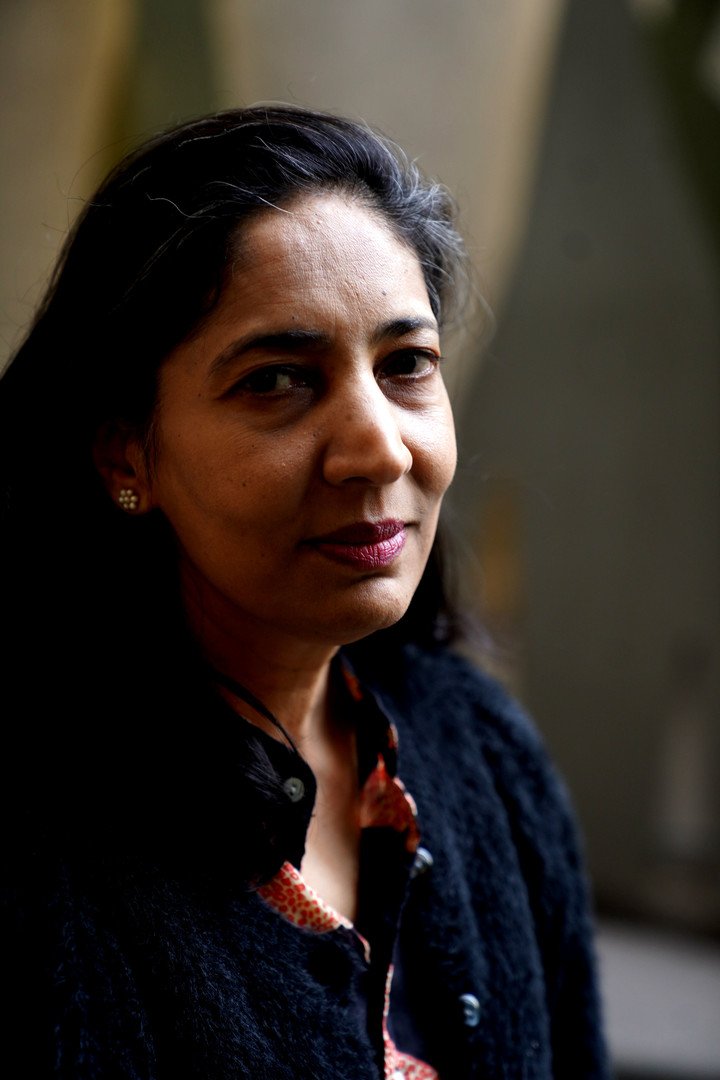 La escritora india Kiran Desai vino a la Argentina con su nueva novela La soledad de Sonia y Sunny. Foto: Guillermo Rodríguez Adami.