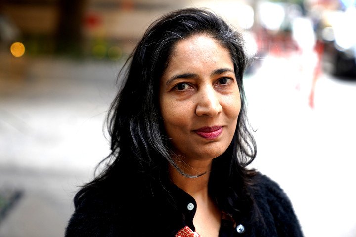 La escritora india Kiran Desai vino a la Argentina con su nueva novela La soledad de Sonia y Sunny. Foto: Guillermo Rodríguez Adami.