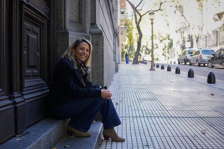 La investigadora Maud Quessard, en Buenos Aires antes de participar en la Noche de las Ideas. Foto: Maxi Failla.