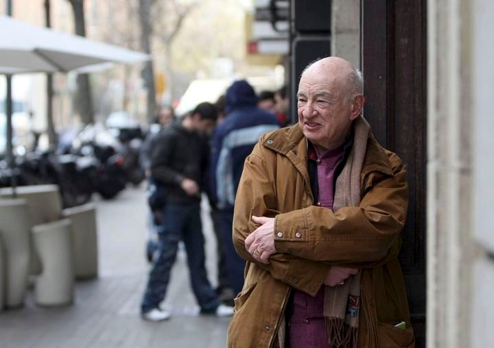 El intelectual y filósofo francés Edgar Morin, durante la presentación en Barcelona de su libro "Vidal y los suyos", una biografía singular sobre el auge, el crepúsculo y la muerte de la cultura sefardita. EFE/Alberto Estévez.