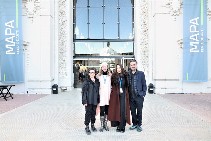 Curadores de la Feria de arte Mapa: Clara Ríos, Javier Villa, Natalia Albanese y María Boggiano. Foto: gentileza.