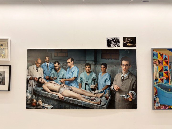 No es el Che Guevara, sino La Che Guevara: obra de Marcos López en Fundación Larivière. Gentileza.