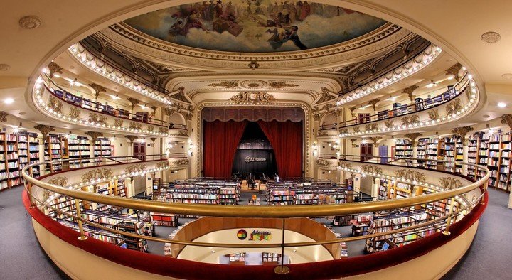 Librería El Ateneo Grand Splendid. Foto: Grupo ILHSA
