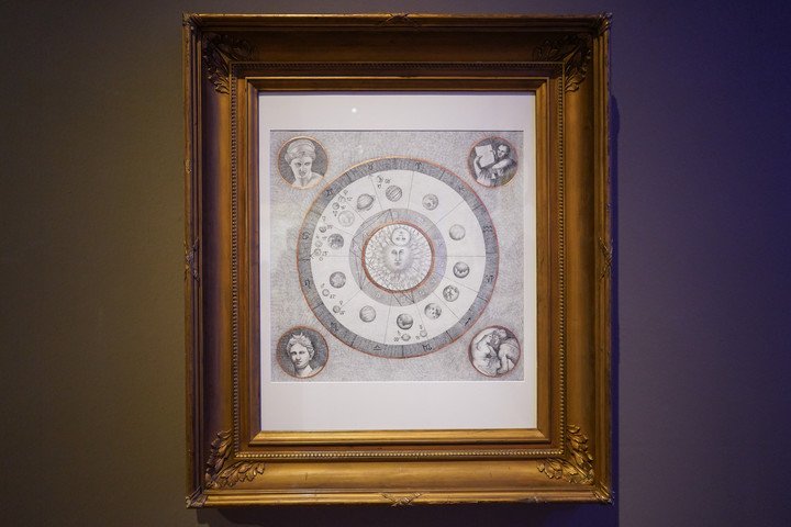 "Planisferio celeste del Museo", la carta astral, donada por Adriana Bustos al Museo.
Foto Santi Garcia Díaz. 