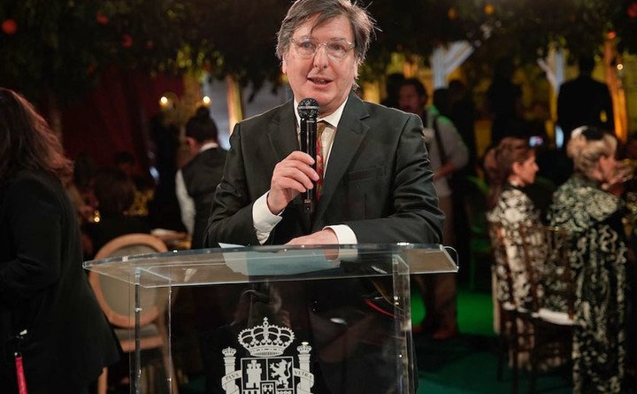 Andrés Duprat, director del Museo Nacional de Bellas Artes, en la gala de la Asociación Amigos del Museo Nacional de Bellas Artes (MNBA). Foto: Clarín.