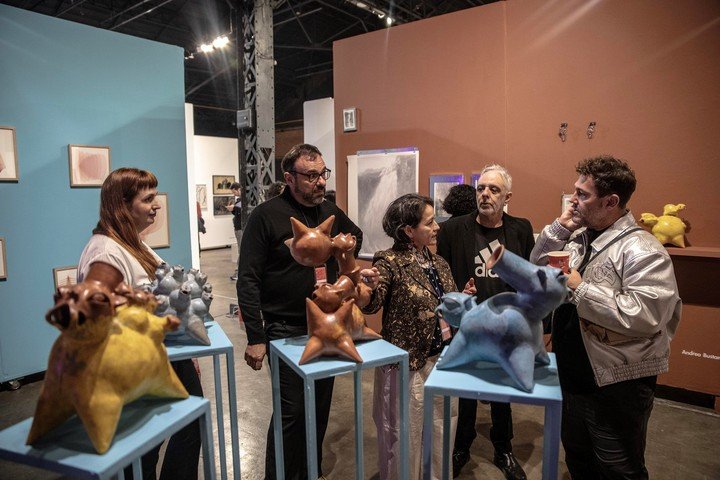 Inauguración de la MicroFeria de Arte de Rosario. Foto: Guillermo Turin Bootello, gentileza.