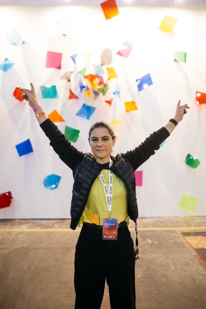 La artista y galerista Sara Stewart Brown. Foto: gentileza.
