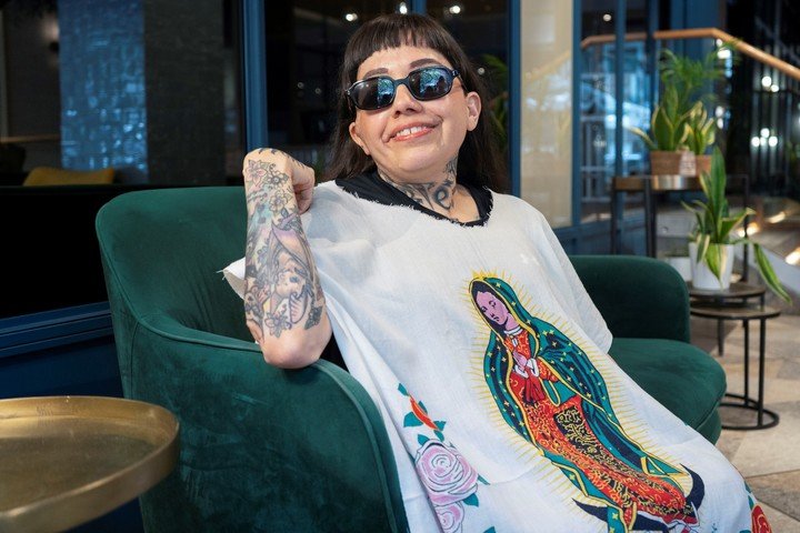 La escritora Dahlia de la Cerda, durante una entrevista en España. EFE/Laura de Grado