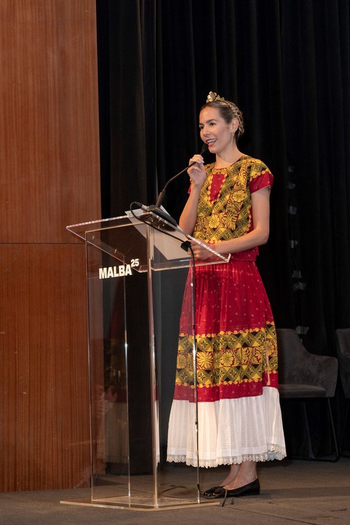 Elina Costantini en “Latinoamérica en escena. Seminario Internacional Malba 25”, en el marco del vigésimo quinto aniversario de la creación del museo. Foto: gentileza Malba.