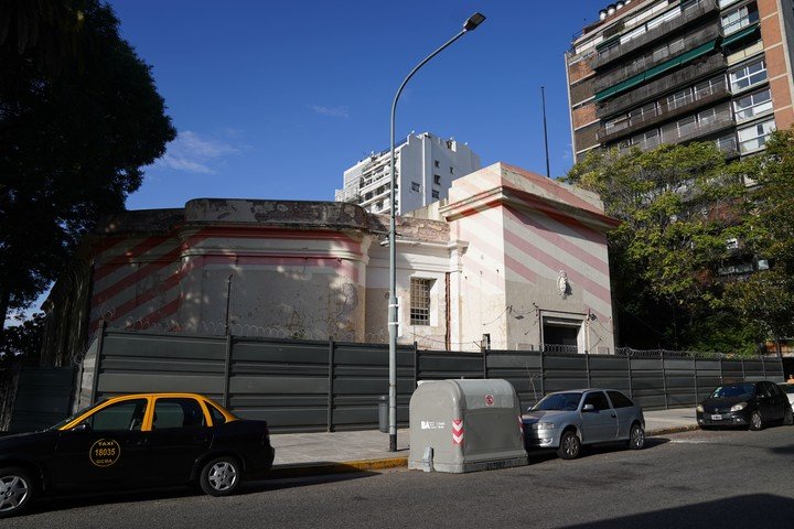 Obra de refacción suspendida en el Palais Glace Recoleta. Foto: Juano Tesone.