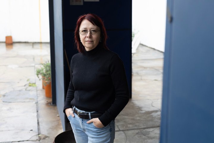 Ieda Magri, escritora brasilera, en Buenos Aires. Foto: Victoria Gesualdi.