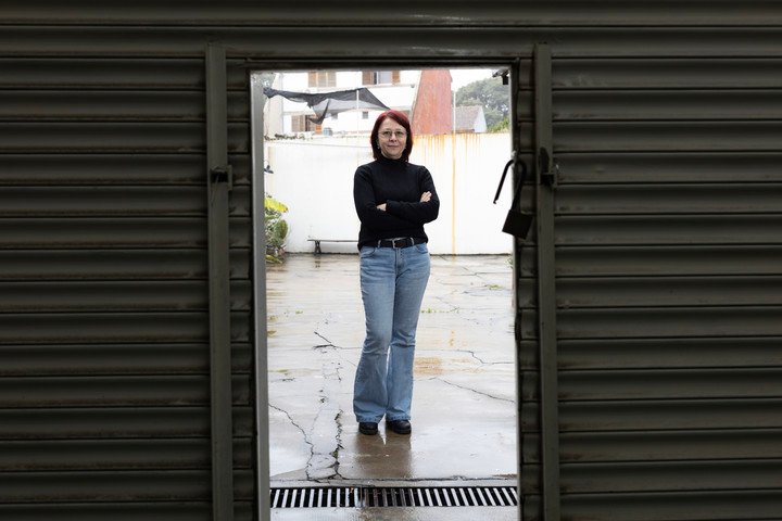 Ieda Magri, escritora brasilera, en Buenos Aires. Foto: Victoria Gesualdi.