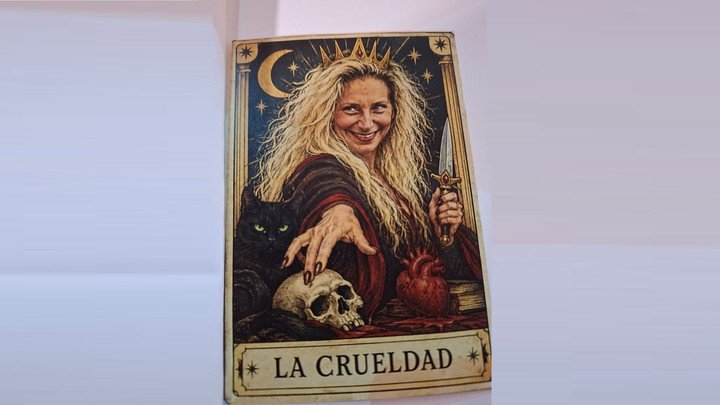 Panfletos contra Karina Milei. Foto: Clarín.