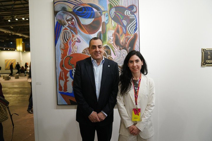 Mora Bacal (Ruth Banzacar) junto al secretario de Cultura Leonardo Cifelli. (
Fotos: Emmanuel Fernández) 