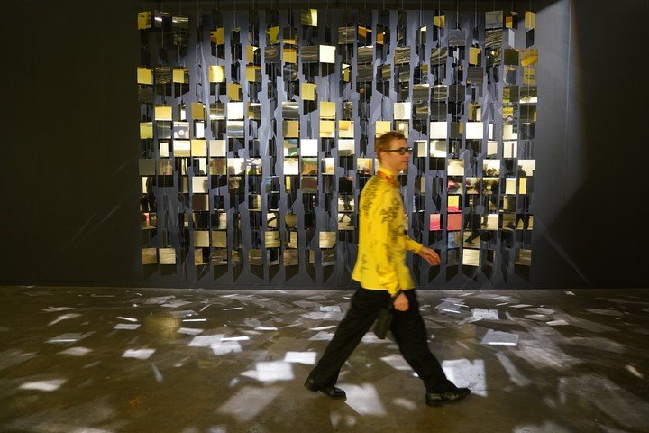 Homenaje a Julio Le Parc en arteba 2026, en La Rural. (Fotos: Emmanuel Fernández). 