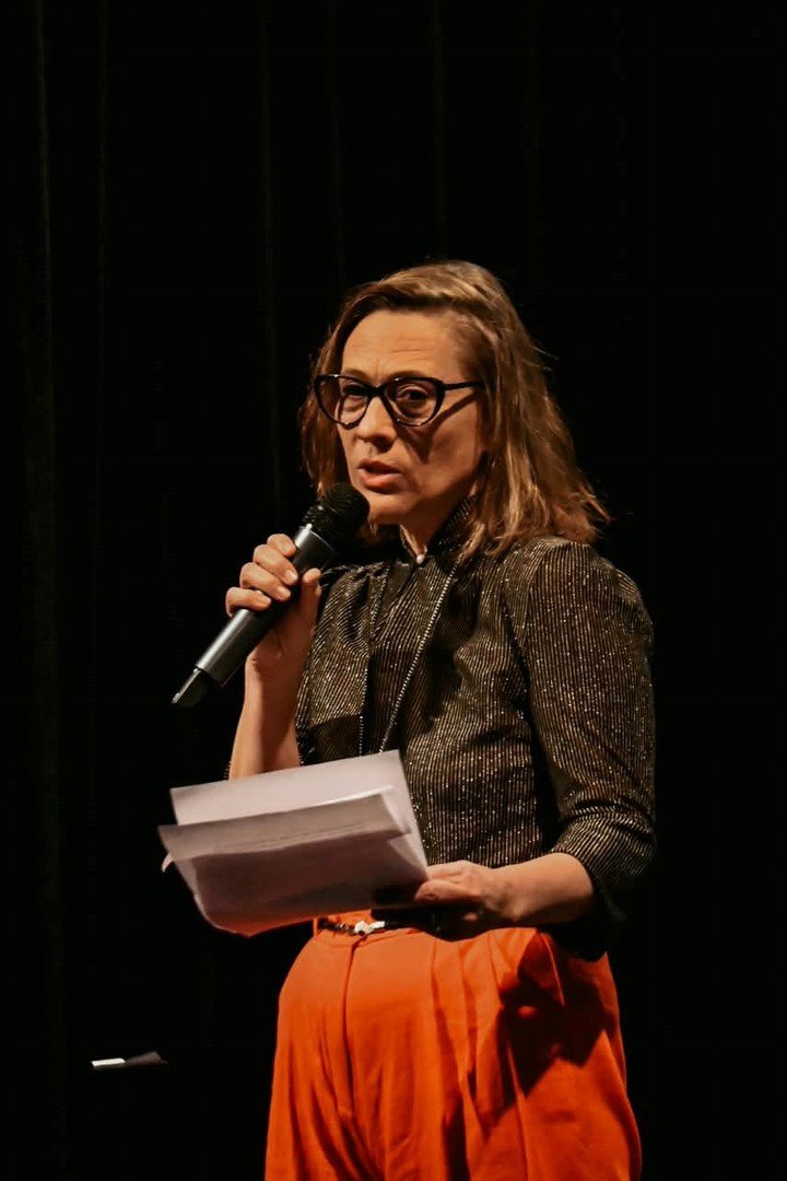 La directora de Festival Internacional de Literatura de Buenos Aires (Filba), Amalia Sanz, esta noche en el Malba. Foto: gentileza.